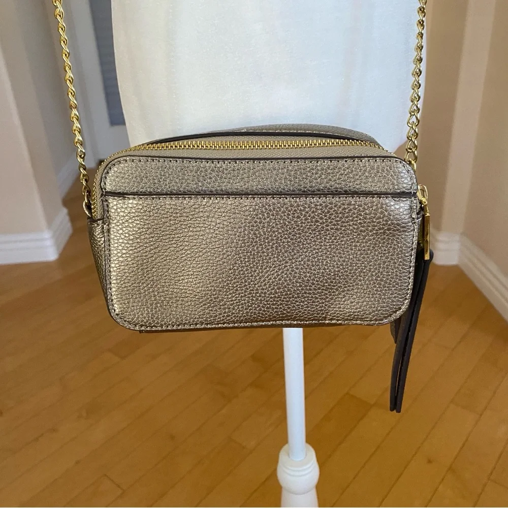 Liz Claiborne Gold Textured Crossbody Bag
